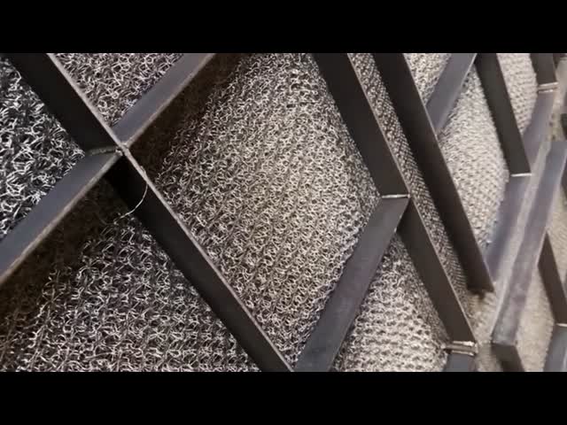 デミスターパッドのためのフラットワイヤーステンレス鋼編み網