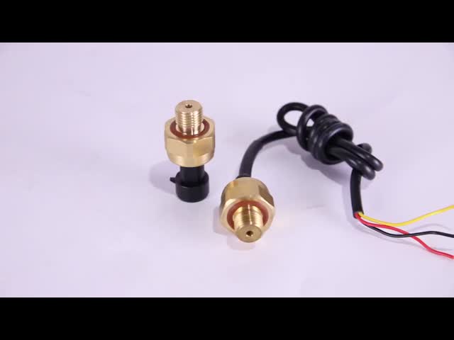 0.5-4.5VDC Electronic Brass Water Pressure Sensor For Liquid Gas