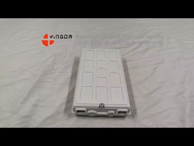 Indoor IP54 12 Ports Outlet Plastic Fiber Optic Termination Box Fusion Splice MiniI Closure