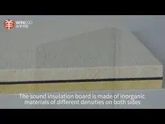 Matériaux inorganiques Panneau d'isolation acoustique E1 Eco-friendly Pour chambre d'hôtel