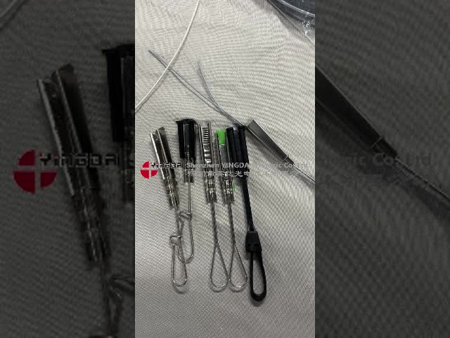 201 Stainless Steel Drop Wire Clamp Cable Installation Kits With Open Hook