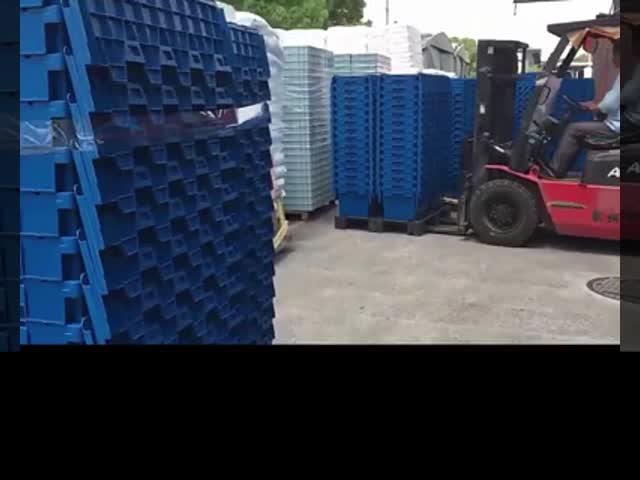 Многоразовые пластиковые ящики для доставки Хранилище 640x542x600 мм 171 литр