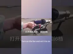 Outils de soudage en plastique portables souffleur d'air chaud extrusion machine de soudage à main video