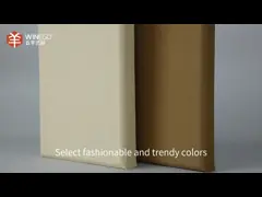 Pas de poussière haute NRC Tissu en fibres douces Panneaux acoustiques décoratifs 25 mm 50 mm Épaisseur