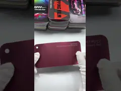 PET-PD122 PET Super mat restauré Roumanie Rouge 7.5mil Film de vinyle de couleur pour voiture