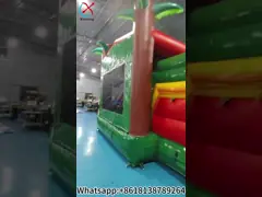 Pabrik Komersial Bunga kelapa pohon alam bertema Jumping Castle