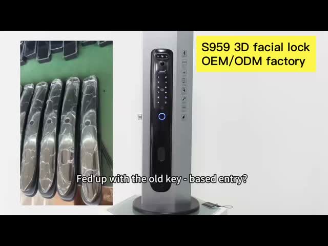 S931 マックス スマート カメラ 3D 顔認識 トゥヤ ビデオ インターコン 指紋 & キーカード アクセス スマート ドアロック