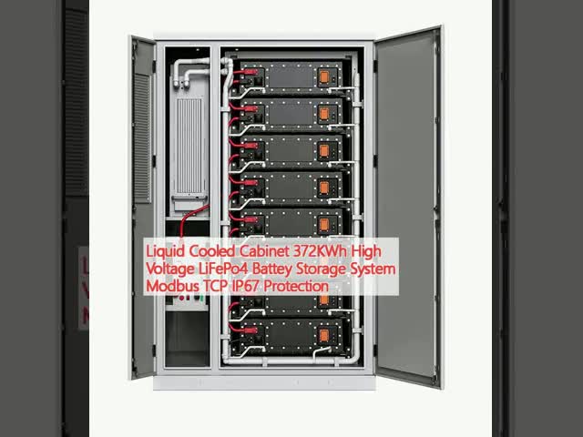 液体冷却キャビネット 372KWh 高電圧 LiFePo4 バテイ 貯蔵システム Modbus TCP IP67 保護