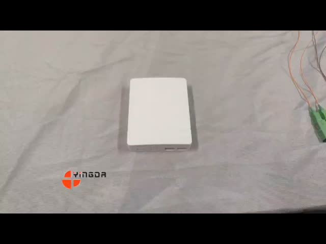 FTTH PON Plastic Optical Rosette Caja Terminal 2SC Port Fiber Optic Termination Box for Wall Mount Installation