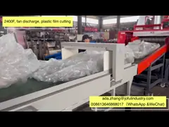 2400F PE PP PET Plastikfilm-Schredder, hocheffiziente Agrarfilm-Schredder-Maschine 1000-2000KG pro Stunde, Schredder-Maschine mit Metalldetektor für Farmfilm Einfache Fütterung,Abfall PP Raffia Chopper