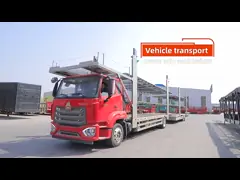 3 Axles Car Carrier Semi Trailer with Steel Material and 40000KG Payload