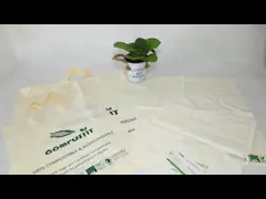 Custom Printed Reusable Compostable Shopping Bags With Soft Loop Handle