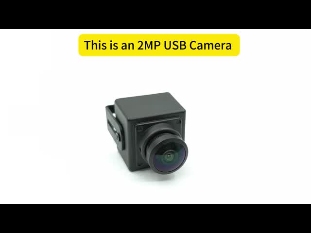 2MP Wide-angle USB Camera With Waterproof Fisheye Lens UVC Mini Metal Box Design