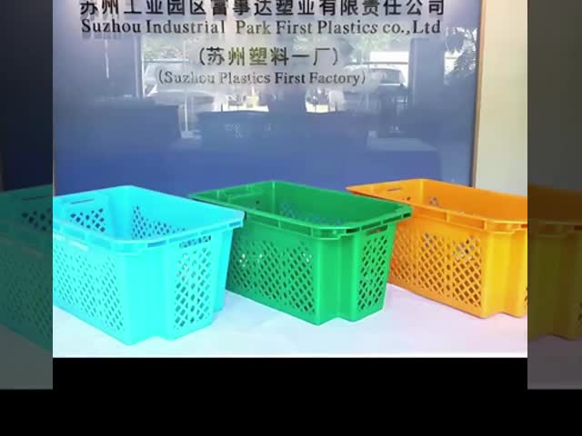 NO 折りたたむメッシュ プラスチックの回転箱 倉庫 貨物 輸送 545x345x250mm