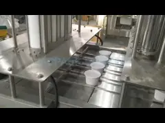 PLC Control System Silver Automatic Tray Sealing Machine For Food Containers