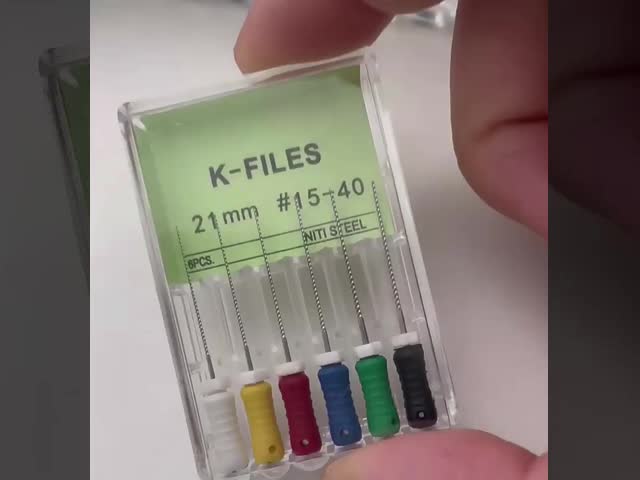 6pcs / Box Root Canal K Files Endontic Treatment Dental Endo Files Niti Dental K File