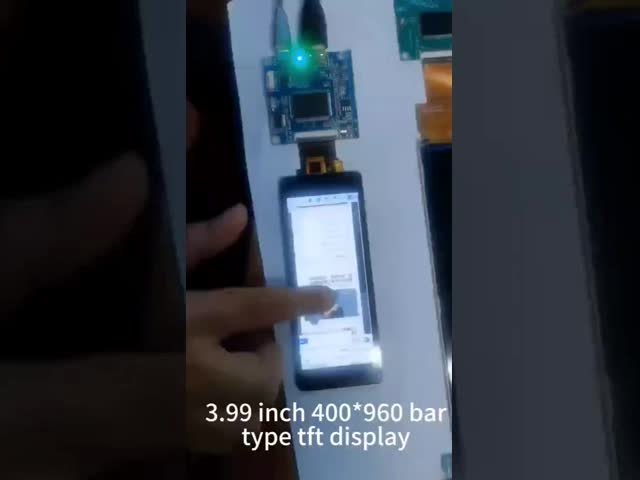 3.99インチバー型LCDディスプレイ 400x960 PCAPタッチスクリーン 40ピン