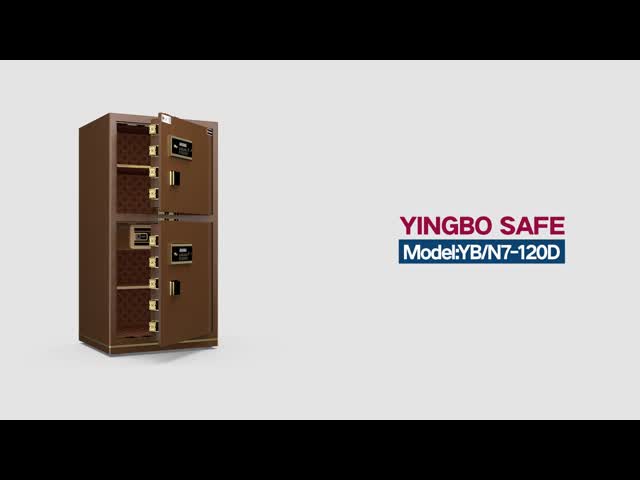 Double Door Electronic Lock Office Safe Box Dual Alarm YB/N7-120D