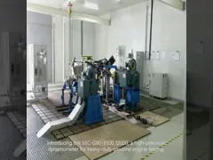 SSCG90-3500/12000 90kW 12000RPM تشغيل سهل واستجابة ديناميكية عالية مقعد اختبار دينامومتر محرك البنزين