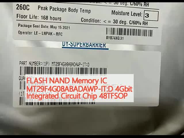 MT29F4G08ABADAWP-IT:D IC de memória Chip 4Gbit Flash NAND IC de memória 48TFSOP
