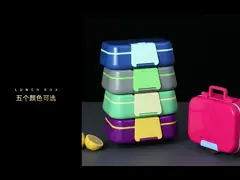 Hot And Cold Foods Metal Lunch Box 3 Compartment Lunch Box Durable and Long-Lasting