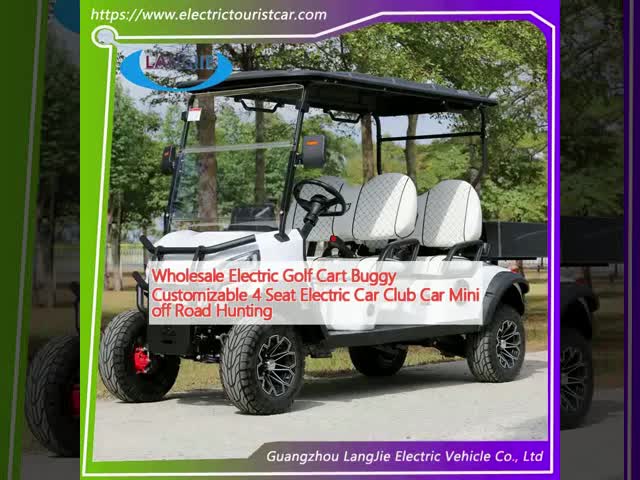 Wholesale Electric Golf Cart Buggy Customizable 4 Seat Electric Car Club Car Mini Off Road Hunting
