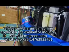 シングルシステム 高精度フレオン充電ステーション 冷却剤充電機 ACガス充電ステーション R134a R22充電機 video