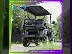 4 personnes chariots de golf électriques gratuit entretien alimenté par batterie 48v régulateur moteur AC