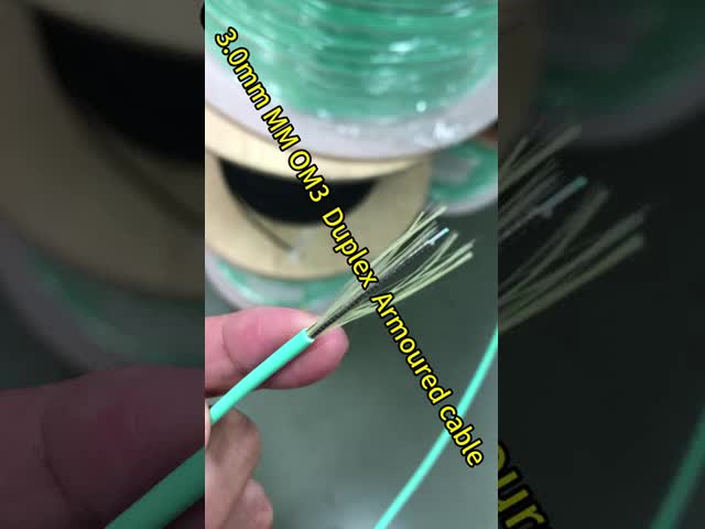 5M Multimode FC Fiber Patch Cord with 3.0mm Diameter PVC and LSZH Simplex Fiber Cable