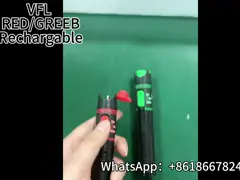 Green Laser Red Laser Fault Tracker for FTTH FTTB FTTX Network with SC/ST/FC Connectors and 5-100MW Output Power