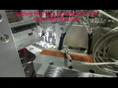PLC Control System And Touch Screen Operation Automatic Sealing Machine For Iodine Cap Sencan Automation Machinery