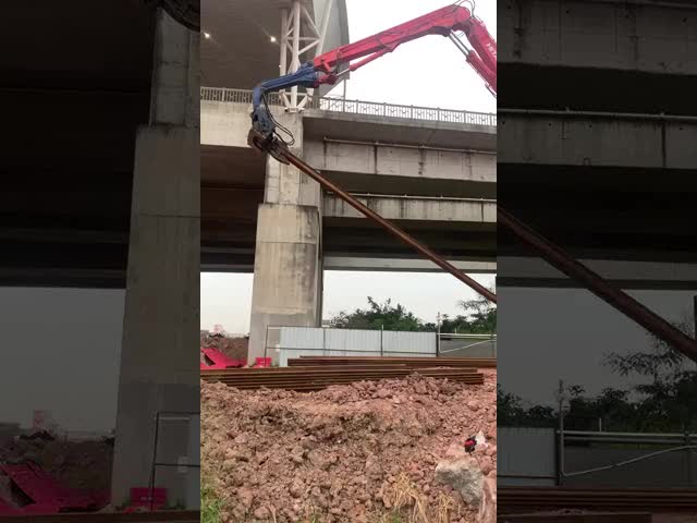 Гидравлический экскаватор Vibro Hammer, Q355B Sheet Pile Driver Для экскаватора экскаватор длинного действия
