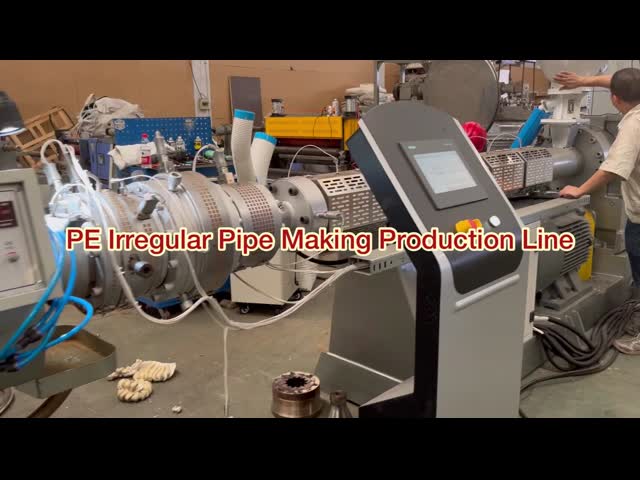 10m/Min Polyethylene Pipe Production Line 1200mm Width 220V 60Hz With PLC Control System
