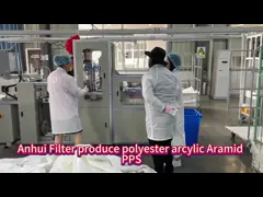 Filtro per sacchetti per impianti di asfalto Nomex / Aramid non tessuto ad alta temperatura personalizzato per impianti di cemento