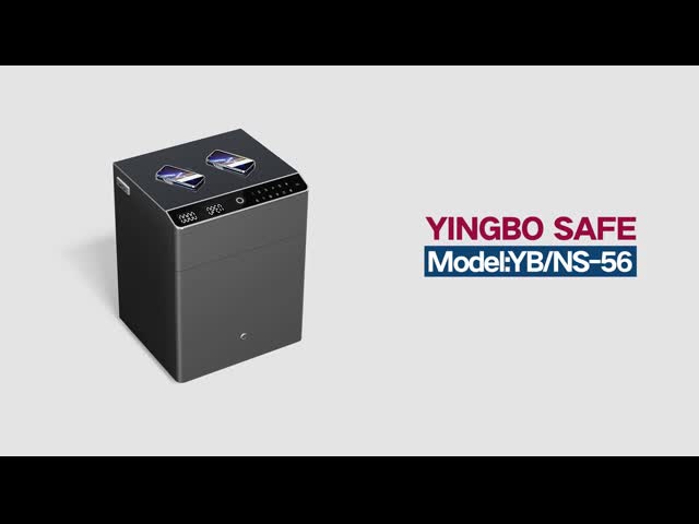 Double Alarm Auto Open Smart Safe Box With Fingerprint Lock