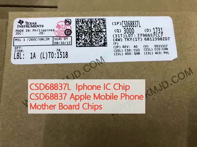 Обломоки доски матери мобильного телефона обломока CSD68837 Яблока CSD68837L Iphone IC