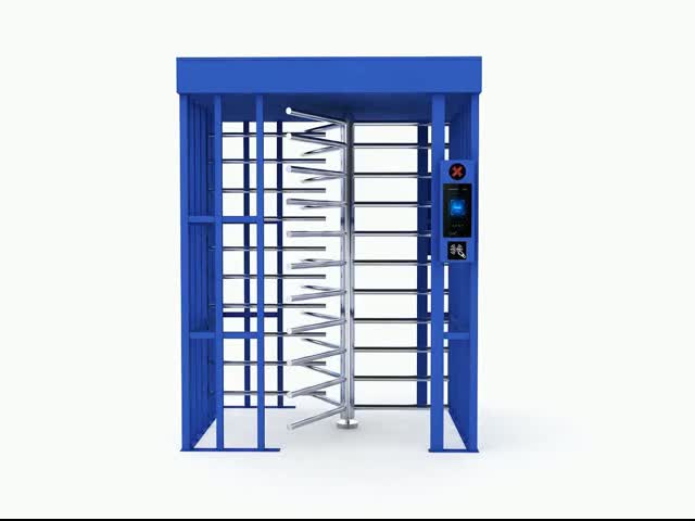 Porta de aço inoxidável do torniquete da segurança da impressão digital de Full Height Turnstile do leitor de cartão do RFID