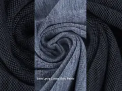 Satin Lycra Pique Comfortable Solid Knit Fabric Pure Cotton Solid Dyed Fabric