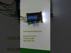 Blue Segments VA LCD Module Black 5V LCD Display White Backlight With PCB