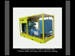 Industrial Hydro Jet High Pressure Water Jet Pumps 500 Bar To 1500 Bar