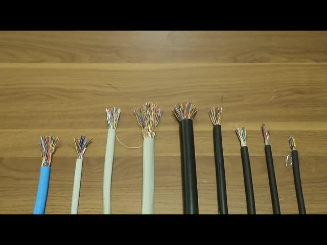 LSZHの地下空気の歪んだ電話銅ケーブルの多組