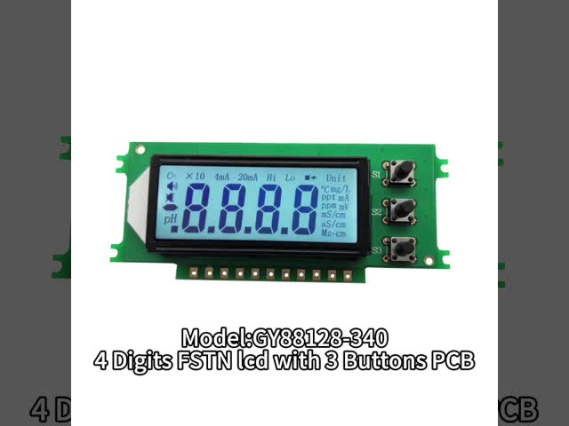 HT1621 4桁7セグメントのLCDディスプレイ FSTN画面 白いバックライト付き