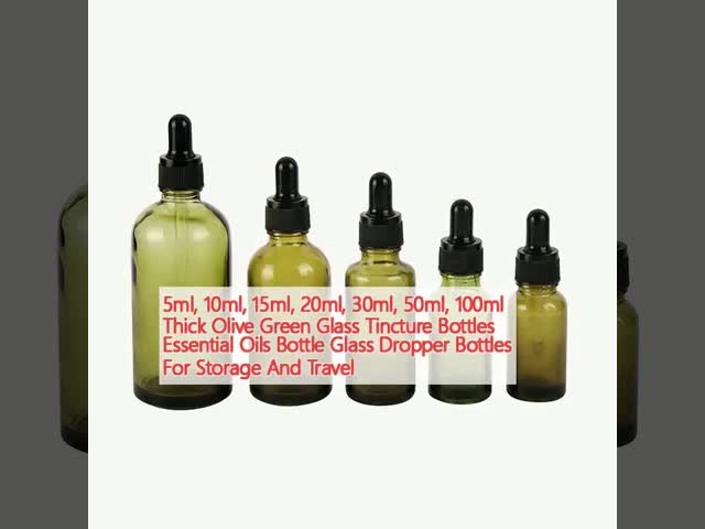15ml 20ml 30ml 50ml 100ml コスメティックドロッパーボトル 厚いダークアンバーガラス ティンクチュールボトル