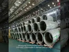 2507 2205 Dupleks Węzeł z stali nierdzewnej Zindywidualizowana średnica Zindywidualizowana długość cewki w rolkach ASTM Standard