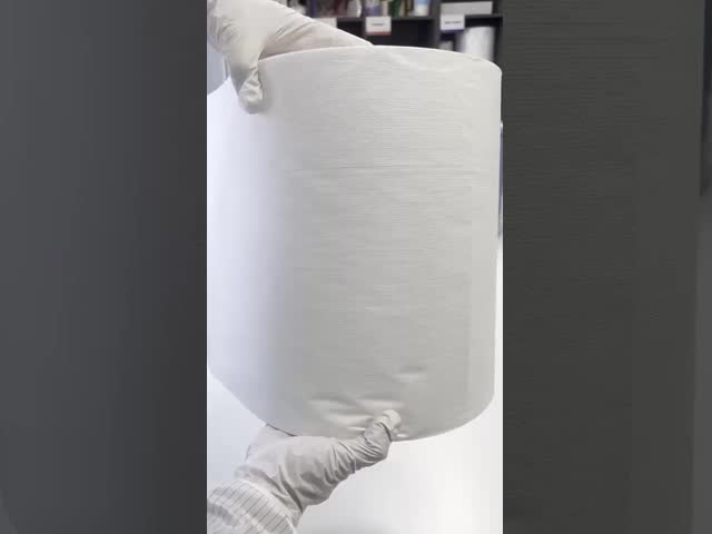 White 65gsm Industrial Middle Duty Cleaning Cloth Spunlace Wiping Cloth For Machine