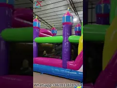 Üreticinin Slide ile şişme sıçrama evi Yeni tasarım tek boynuzlu şişme kombinasyonu