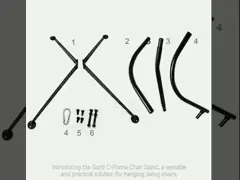 Customized C Type Hammock Stand Stable Operation Corrosion Proof