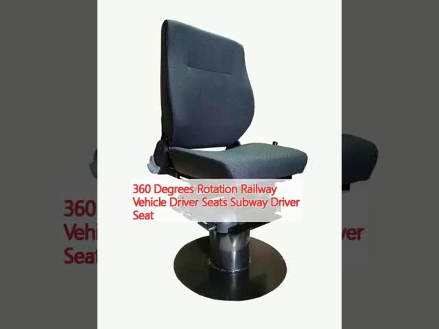 Grey Swivel Driver Seats Vehicle Static Seat Fabric Backrest Adjustment