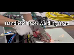 Tête de soudage laser à double oscillation portative avec lentilles réfléchissantes à 60° et 45° video