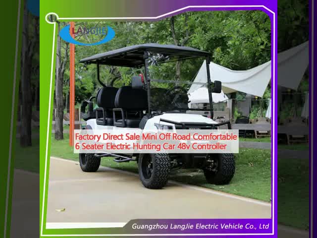 Mini Off Road 6 Seater Electric Hunting Car Luxury Seats Color Option Electric Golf Car